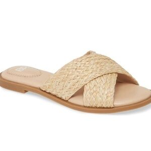 Nordstrom BP Winnie Woven Rattan Flats | Size 6